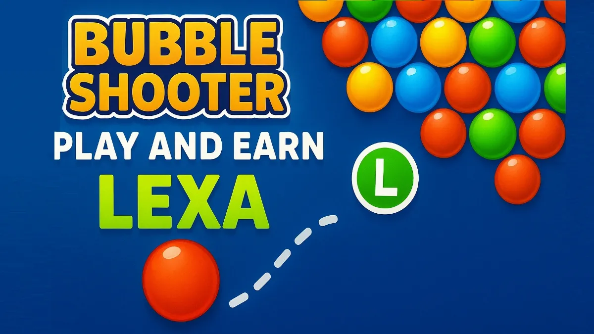 How to Play Bubble Shooter Online & Earn LEXA Tokens